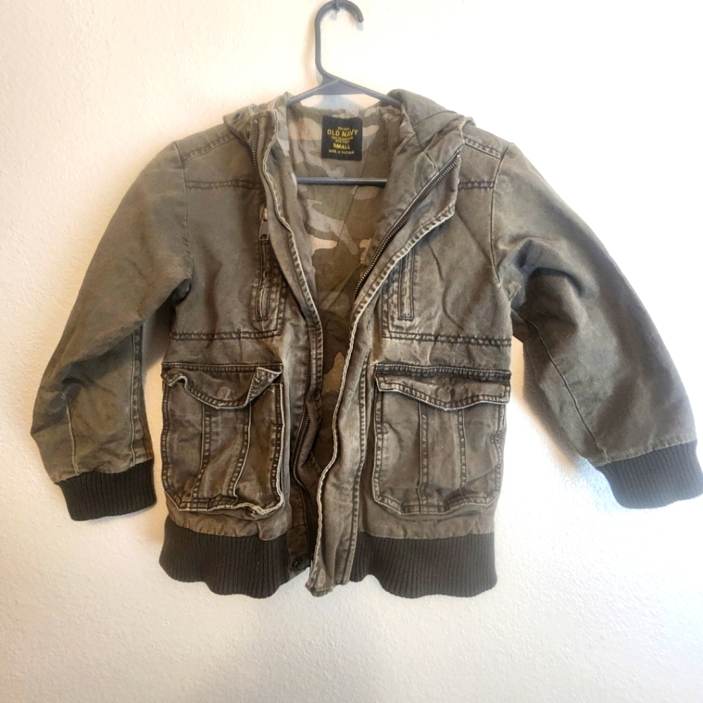 Old Navy Kids Olive Jean Jacket